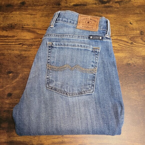 Lucky Brand Jeans Size 4 Sweet N Straight Low Rise Medium Light Wash Stretch - Picture 3 of 11
